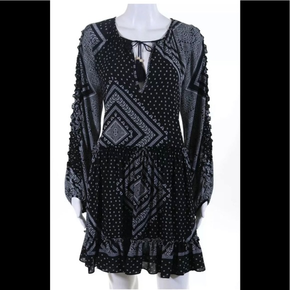 MISA Los Angeles Long Sleeve Bohemian Dress NEW size M - Picture 1 of 6